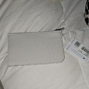 Lululemon Nwts City Street Card Case!! BONE! Zipper Pouch!